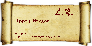 Lippay Morgan névjegykártya